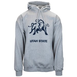 Utah State Bull Classic Unisex Hoodie gray
